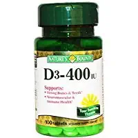Nature's Bounty D3-400 Iu Tablets Vitamin 100 Ct Thank you to all the patrons We hope that he has gained the trust from you again the next time the service