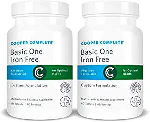 Cooper Complete - Basic One Multivitamin Iron Free - Daily Multivitamin and Mineral Supplement - 120 Day Supply