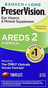 Bausch and Lomb PreserVision AREDS 2 Formula Eye Vitamin and Mineral Supplement - Pack of 4Pack (180-Count Each) Uhglde