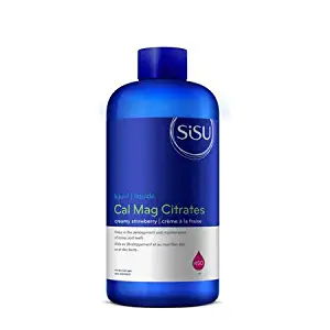 Sisu Calcium & Magnesium Citrates with Vitamin D, Creamy Strawberry Flavour, 450mL
