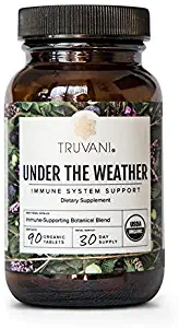 Truvani | Under The Weather | Daily Herbal Supplement for Immune Support | 8 Natural Ingredients | Ginger, Elderberry, Amla Berry | Antioxidant | 30 Day Supply