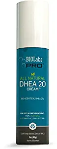 All Natural Bioidentical Dhea Cream 20mg - Two Month Supply - 2% DHEA with MSM, Coconut Oil, Aloe Vera & Shea Butter - Highly Effective For Both Men & Women