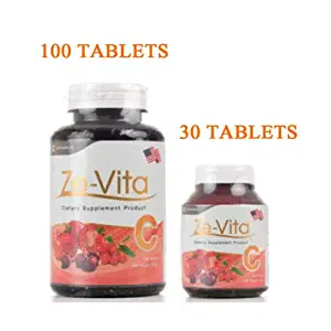 exp.6/21 Ze-Vita 100,30 Tablets Vitamin C Whitening Radiant Skin Eye Care 100 Tablets