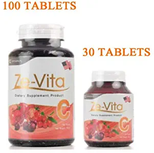 exp.6/21 Ze-Vita 100,30 Tablets Vitamin C Whitening Radiant Skin Eye Care 30 Tablets