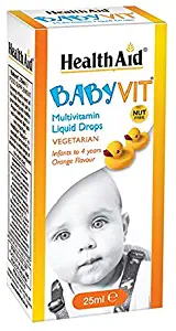 Health Aid Baby Vit - Orange Flavour (Ages 0 to 4 Years) 25ml Drops