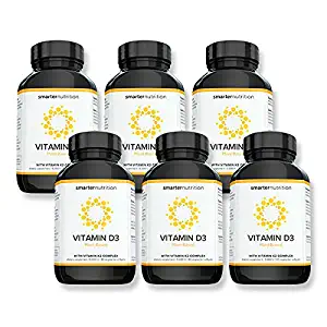 PLANT-BASED Vitamin D3 with K2 Complex for Immune System Support | Includes 5,000 IU of Vitamin D for Supporting Complete Bone Health & Arterial Protection (360 Count - 6 Month Supply)