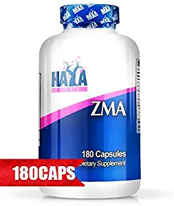 HAYA LABS ZMA 90/180 Zinc, Magnesium & Vitamin B6 Testosterone Boost (180)