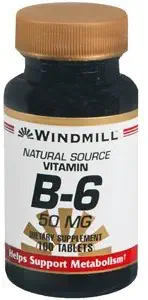 WINDMILL VITAMIN B-6 50 MG 100'S