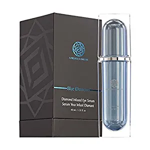 Forever Flawless Diamond Infused Eye Serum Designed to Diminish Dark Puffiness, Bags, Dark Circles, Wrinkles for Eyes w Rejuvenating Deep Skin Penetration FF21, (1.35 oz)