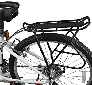 Ibera Bike Rack – Bicycle Touring Carrier with Fender Board, Frame-Mounted for Heavier Top & Side Loads, Height Adjustable for 26"-29" Frames