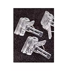 David's Garden Seeds Tomato Plant Grafting Clip Spring Loaded 1.5 x 4.0 mm SV9031A (Clear) 25 Clips