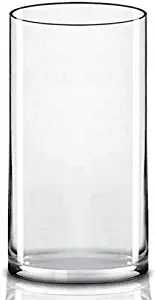 CYS EXCEL 5" Wide X 10" Tall (Pack of 1) Glass Cylinder Vase, Floating Candle Holders, Flower vase, Decorative Centerpiece for Home or Wedding.