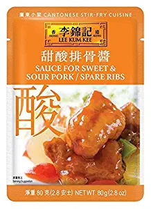 Lee Kum Kee Sauce For Sweet and Sour Pork Spare/Ribs, 2.8-Ounce Pouches (Pack of 12)