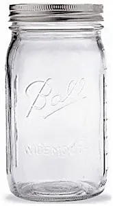 Ball Quart Jar with Silver Lid, Wide Mouth, 1 Jar