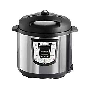 Tramontina 80130/505DS Multi - Use Electric Programmable Nonstick Inner Pot Pressure Cooker, Soup/Stew, Fish/Vegetable, Meat, Beans, Brown Rice, Chicken & Chili Cooker, 6.3-Quart