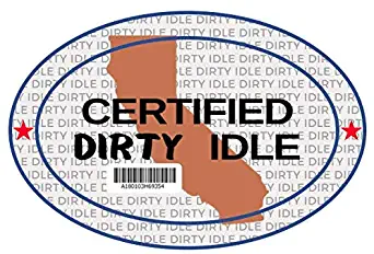 KCP Performance Fleet Certified Dirty Idle Sticker Decal for Diesel Trucks