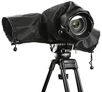 Movo CRC01 Waterproof Nylon Camera Rain Cover with Enclosed Hand Sleeves Compatible with Canon EOS, Nikon, Sony, Olympus, Pentax and Panasonic DSLR Cameras