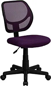 Flash Furniture Low Back Purple Mesh Swivel Task Office Chair -